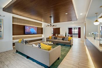 Resident indoor tv lounge